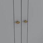 Guarda Roupa Casal 6 Portas 4 Gavetas Mississipi  Cinza