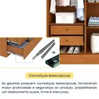 Guarda Roupa Casal 6 Portas 4 Gavetas Munique 180cm Espresso