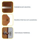 Guarda Roupa Casal 6 Portas 4 Gavetas Munique 180cm Espresso