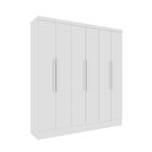 Guarda Roupa Casal 6 Portas 4 Gavetas Munique 180cm Espresso