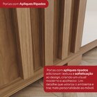 Guarda-roupa Casal 6 Portas 4 Gavetas Nathaniel Espresso Móve