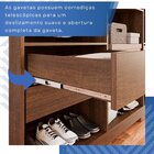 Guarda-roupa Casal 6 Portas 4 Gavetas New Malibu Espresso Móv