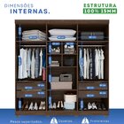 Guarda-roupa Casal 6 Portas 4 Gavetas New Malibu Espresso Móv