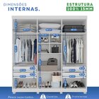 Guarda-roupa Casal 6 Portas 4 Gavetas New Malibu Espresso Móv