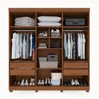 Guarda-roupa Casal 6 Portas 4 Gavetas New Malibu Espresso Móv