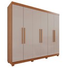 Guarda-roupa Casal 6 Portas 4 Gavetas New Malibu Espresso Móv