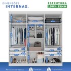 Guarda-roupa Casal 6 Portas 4 Gavetas New Malibu Espresso Móv