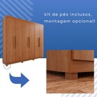 Guarda-roupa Casal 6 Portas 4 Gavetas New Malibu Espresso Móv