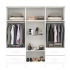 Guarda Roupa Casal 6 Portas 4 Gavetas New Verona Salleto Bran