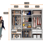 Guarda Roupa Casal 6 Portas 4 Gavetas - New Vértice-branco -