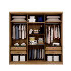 Guarda Roupa Casal 6 Portas 4 Gavetas - New Vértice-cumaru -