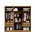 Guarda Roupa Casal 6 Portas 4 Gavetas - New Vértice-cumaru -