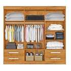 Guarda Roupa Casal 6 Portas 4 Gavetas Nice Made Marcs Peróba