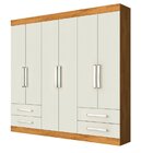 Guarda Roupa Casal 6 Portas 4 Gavetas Nice Made Marcs Peróba/
