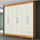 Guarda Roupa Casal 6 Portas 4 Gavetas Nice Made Marcs Peróba/