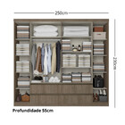 Guarda Roupa Casal 6 Portas 4 Gavetas Nobre Thb