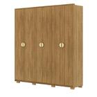 Guarda Roupa Casal 6 Portas 4 Gavetas Noronha - Nature Nature