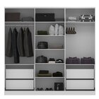 Guarda Roupa Casal 6 Portas 4 Gavetas Olivia Espresso Móveis