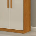 Guarda Roupa Casal 6 Portas 4 Gavetas Orlando Cinamomo/off Wh