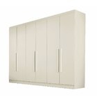 Guarda Roupa Casal 6 Portas 4 Gavetas Oslo  Off White