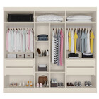 Guarda Roupa Casal 6 Portas 4 Gavetas - Oslo-off White - Made