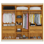 Guarda Roupa Casal 6 Portas 4 Gavetas Oslo Peroba Made Marcs