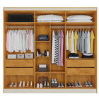 Guarda Roupa Casal 6 Portas 4 Gavetas Oslo Peroba Made Marcs