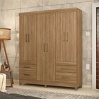 Guarda Roupa Casal 6 Portas 4 Gavetas Poema Demóbile Amendola