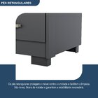 Guarda Roupa Casal 6 Portas 4 Gavetas Primacy   Black