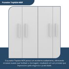Guarda Roupa Casal 6 Portas 4 Gavetas Primacy   Branco