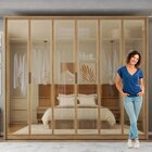 Guarda Roupa Casal 6 Portas 4 Gavetas Reflecta Suburban Espre