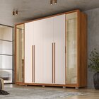 Guarda-roupa Casal 6 Portas 4 Gavetas Reflecta Suburban Gold