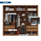 Guarda Roupa Casal 6 Portas 4 Gavetas Ripadas Com Espelho Sub