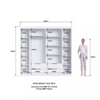 Guarda Roupa Casal 6 Portas 4 Gavetas Ripado Vegas Faimec