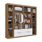 Guarda Roupa Casal 6 Portas 4 Gavetas Ripado Vegas Faimec