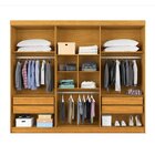 Guarda Roupa Casal 6 Portas 4 Gavetas Roma Cinamomo
