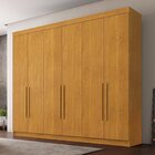 Guarda Roupa Casal 6 Portas 4 Gavetas Roma Cinamomo