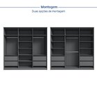 Guarda Roupa Casal 6 Portas 4 Gavetas Sarah Cabecasa Madeirao