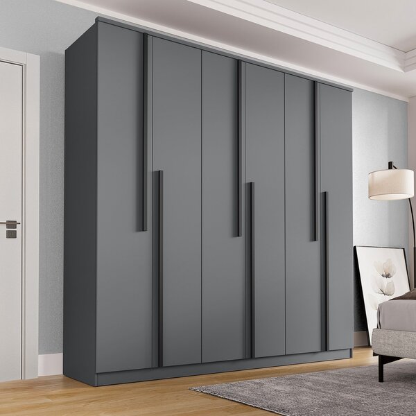 Guarda Roupa Casal 6 Portas 4 Gavetas Sarah Cabecasa Madeirao