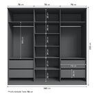 Guarda Roupa Casal 6 Portas 4 Gavetas Sarah Cabecasa Madeirao