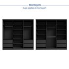 Guarda Roupa Casal 6 Portas 4 Gavetas Sarah Cabecasa Madeirao