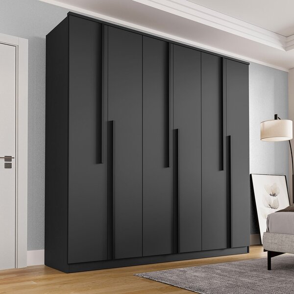 Guarda Roupa Casal 6 Portas 4 Gavetas Sarah Cabecasa Madeirao