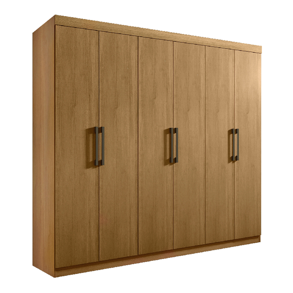 Guarda Roupa Casal 6 Portas 4 Gavetas Sevilha D'doro Cinamomo
