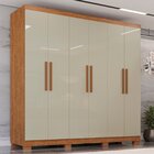 Guarda Roupa Casal 6 Portas 4 Gavetas Sevilha Prime  Cinamomo