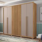 Guarda-roupa Casal 6 Portas 4 Gavetas Suburban Espresso Móvei
