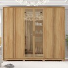 Guarda Roupa Casal 6 Portas 4 Gavetas Suburban Reflex Buriti