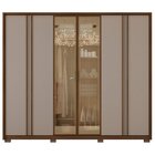 Guarda Roupa Casal 6 Portas 4 Gavetas Suburban Reflex Fendi/h