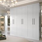 Guarda Roupa Casal 6 Portas 4 Gavetas Supreme Branco