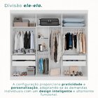 Guarda Roupa Casal 6 Portas 4 Gavetas Uberaba 100% Mdf Branco