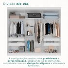 Guarda Roupa Casal 6 Portas 4 Gavetas Uberaba 100% Mdf Branco